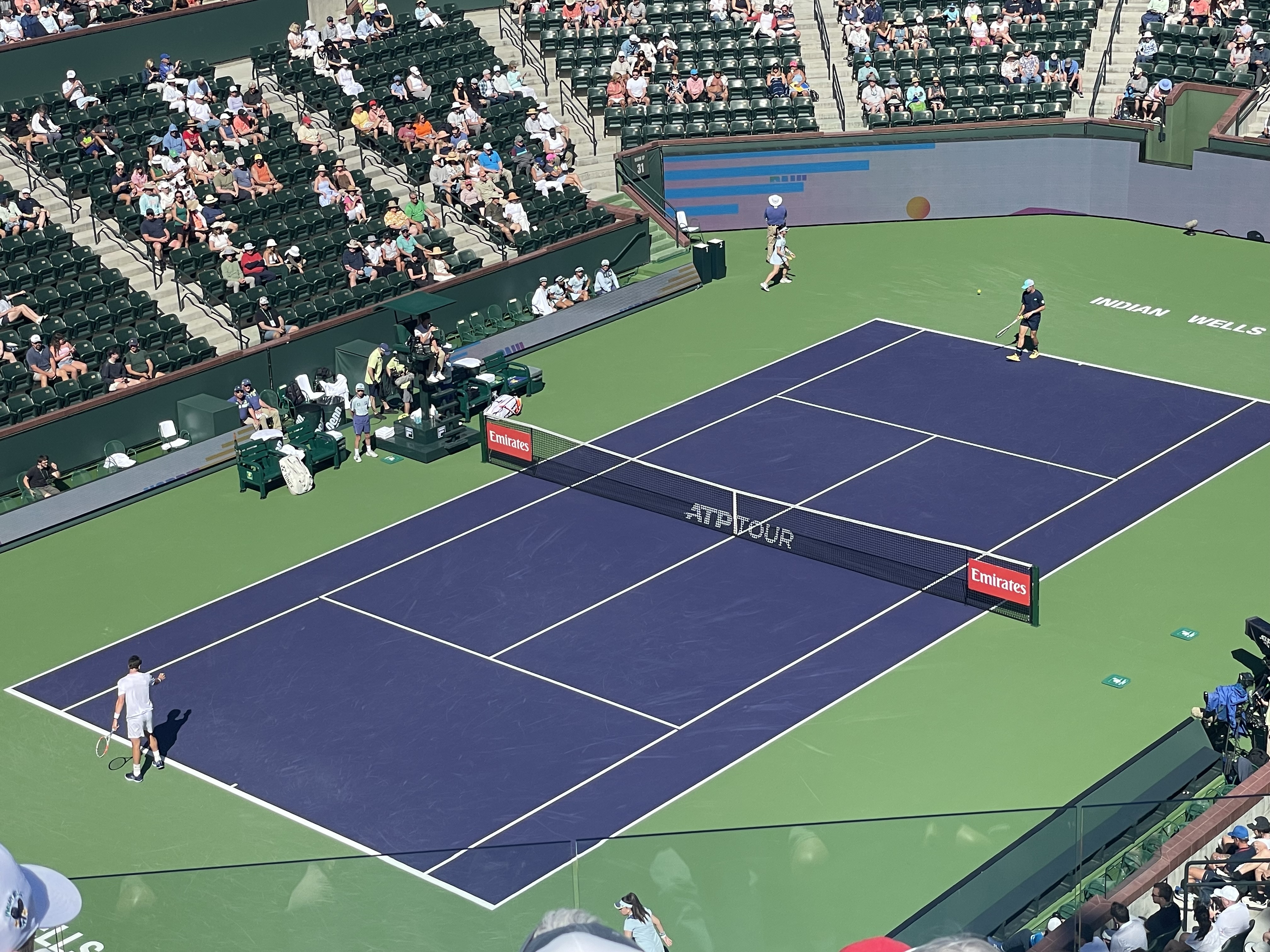 Tommy Paul vs Cameron Norrie at the BNP Paribas Open, Indian Wells, 2025